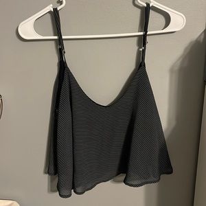 Flowy crop top tank top